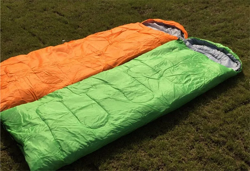 Saco de Dormir com Capuz Viagem de Acampamento 180 plus 30 Interior ao ar 950g 75 cm Outono Inverno Primavera Livre Envelope Térmico Caminhadas Resto Capa 10 Envelope Saco de Dormir Com Capuz Térmico