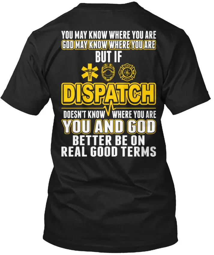 911 Dispatcher Popular Tagless Tee T Shirt-in T-Shirts from Men's ...