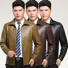 Autumn 2016 New Men’s Leather Jacket Men Leather Suit Leisure Sheep Leather Jacket Brand Men Leather Jacket Black/Brown