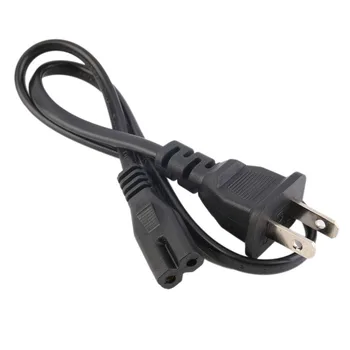 

New AC Power Supply Adapter Cord Cable Connectors 2 Pin 2-prong 50cm US Plug
