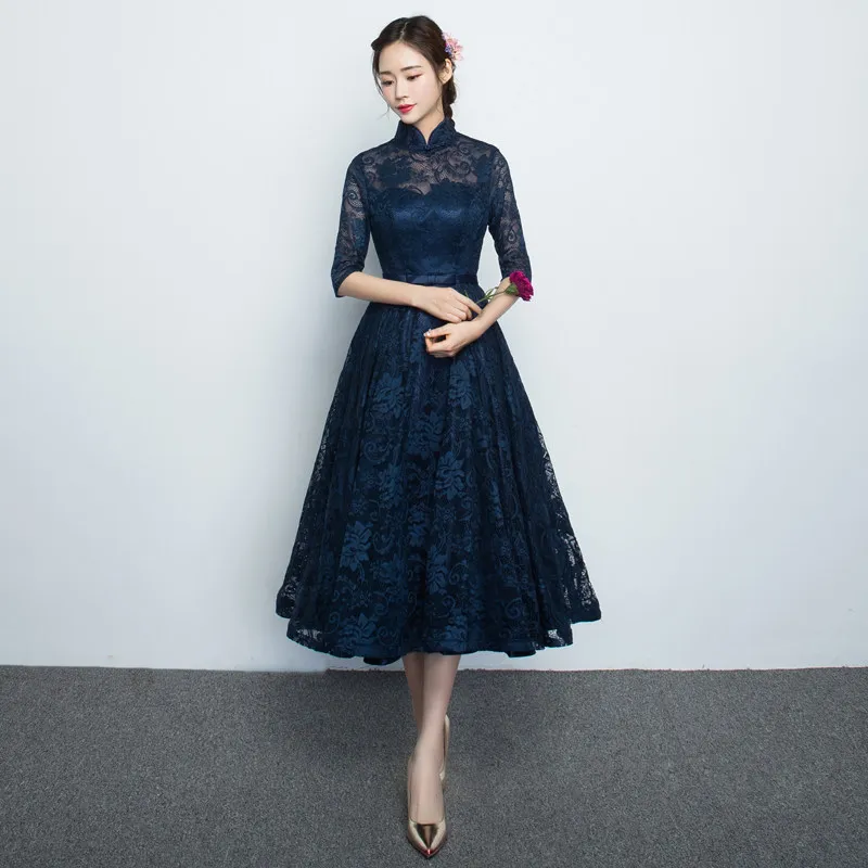 Новинка, традиционное китайское платье цвета шампанского, Qipao, женские вечерние платья, винтажное, Cheongsam, женское, для невесты, короткое, Cheongsam, современное платье