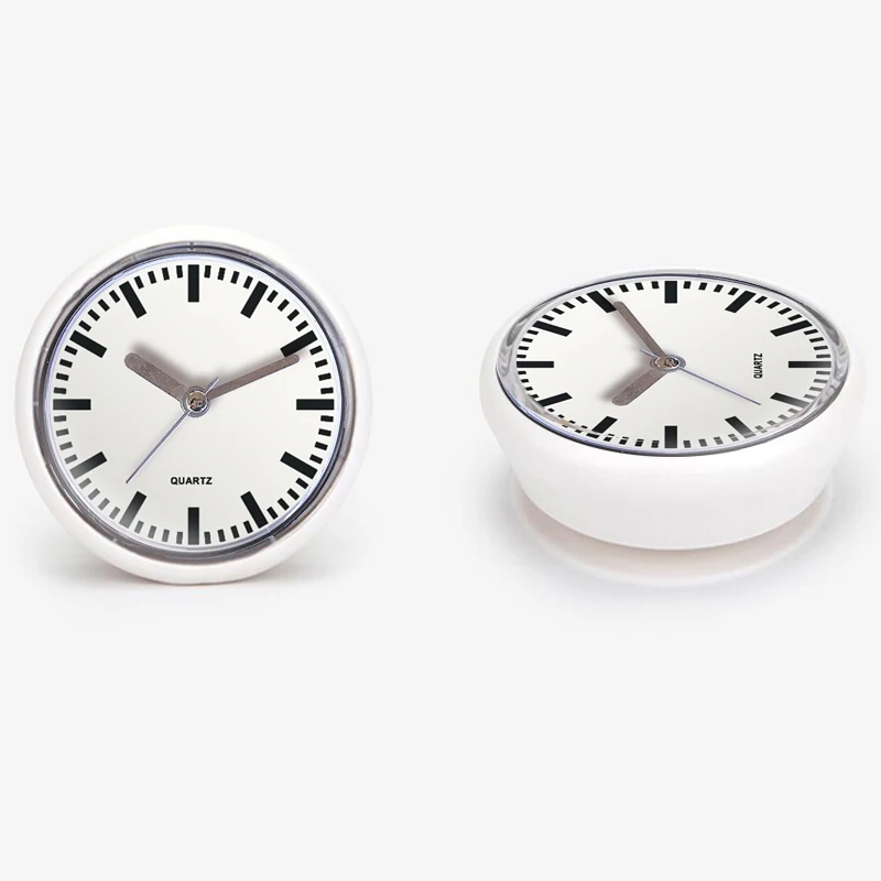 Sweep Shower Clock White Design Waterproof Wall Clock Suction Cup Bathroom Clock Face Suction Clock for Shower Washroom Kitchen Sweep Shower Clock White Design Waterproof Wall Clock Suction Cup Bathroom Clock Face Suction Clock for Shower Washroom Kitchen