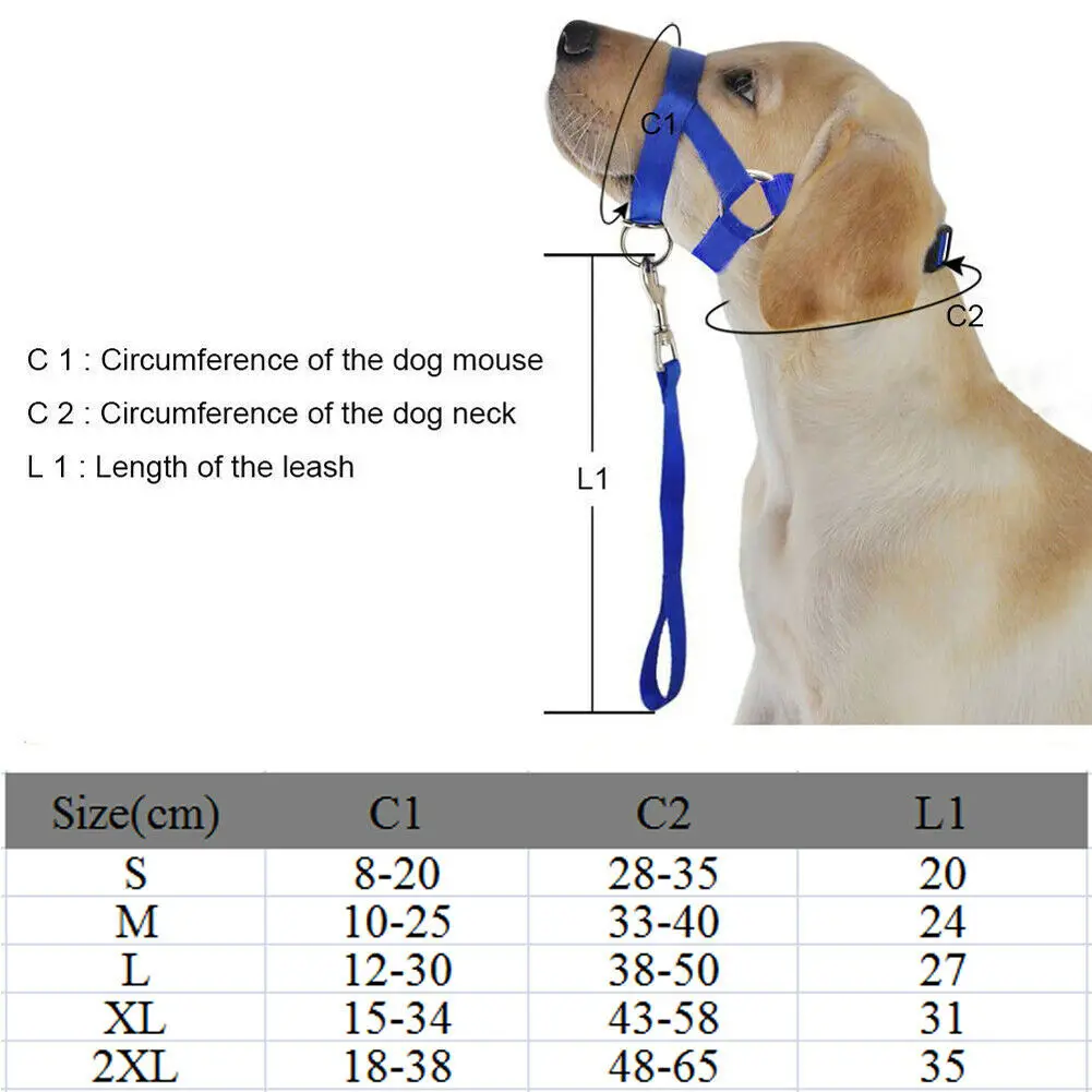 

Barkless Dog Head Collar No Pull Training Tool For Dogs Training Guide Dog Head Collar Head Harness Stops Pulling Head Leash
