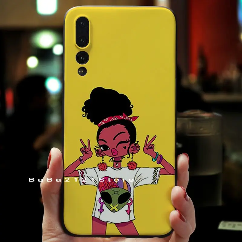 Melanin sticker Poppin Aba Queen Black Girl