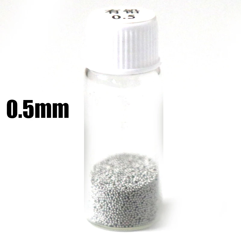 2pcs/lot 25k Leaded BGA Solder Balls for Reballing 0.5mm Diameterbga