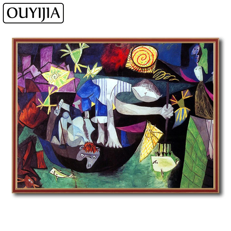 

OUYIJIA Picasso 5D DIY Oil Abstract Art Diamond Painting Square Decoration Gift Picture Of Rhinestone Diamond Mosaic Embroidery