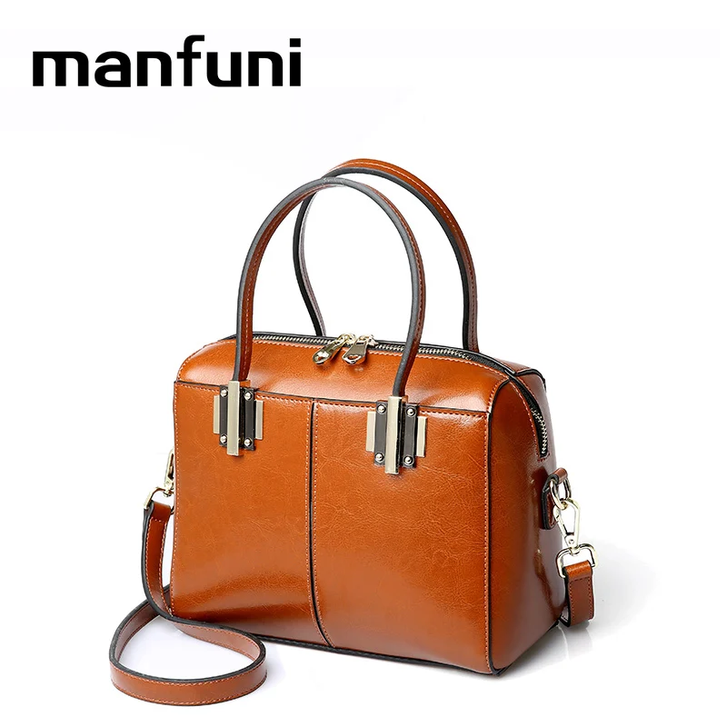 

MANFUNI luxury handbags women bags genuine leather Shoulder bag Vintage Female bags bolsa feminina de marca famosa 0864