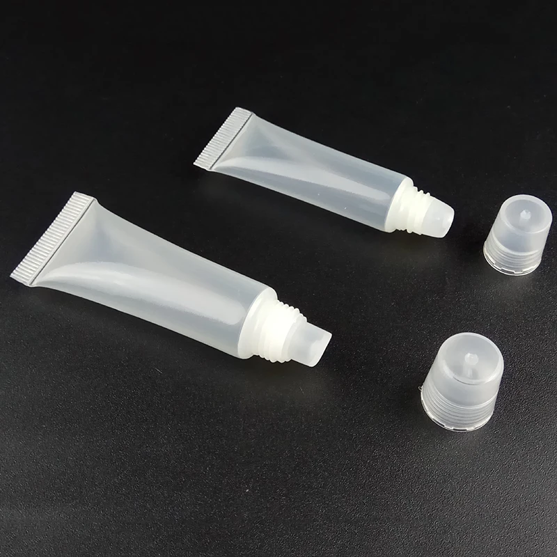 

10pcs/pack 5ml/10ml Empty Lip Gloss Tubes Refillable Empty Cosmetic Tubes Lip Gloss Containers Balm Clear Cosmetic Makeup Tool