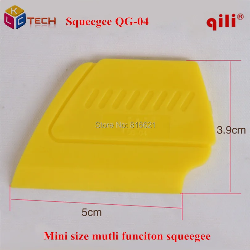 

Qili QG-04 Mini Size Mutli Funciton Squeegee 5x4cm Small Scraper KNIFE Mobile Screen Protector Wrapping Install Tool