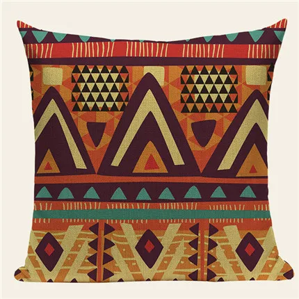 Наволочки для подушек в африканском стиле с геометрическим принтом, этнический льняной чехол для подушки с рисунком слона, дивана, автокресла, для дома, декоративные, на заказ