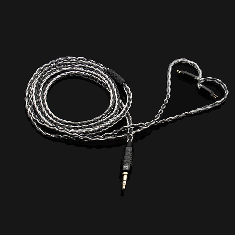 TRN 8 ядерный MMCX кабель 3 5 мм 2 балансовая Вилка Для Shure SE215 SE535 SE846 0 78 75 контактный ZS3 ZST