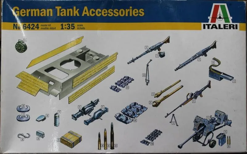 Out of print ITALERI GERMAN TANK ACCESSORIES 1 35 ITL6424