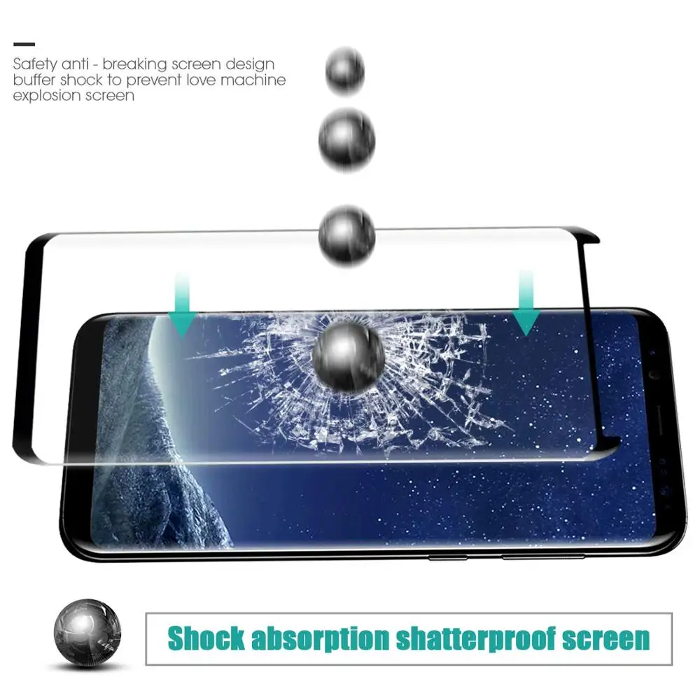 Изогнутое 3d стекло Gourdu для Samsung Galaxy S9 S8 Note 9 Защита экрана S7 edge note 8 Plus защитная