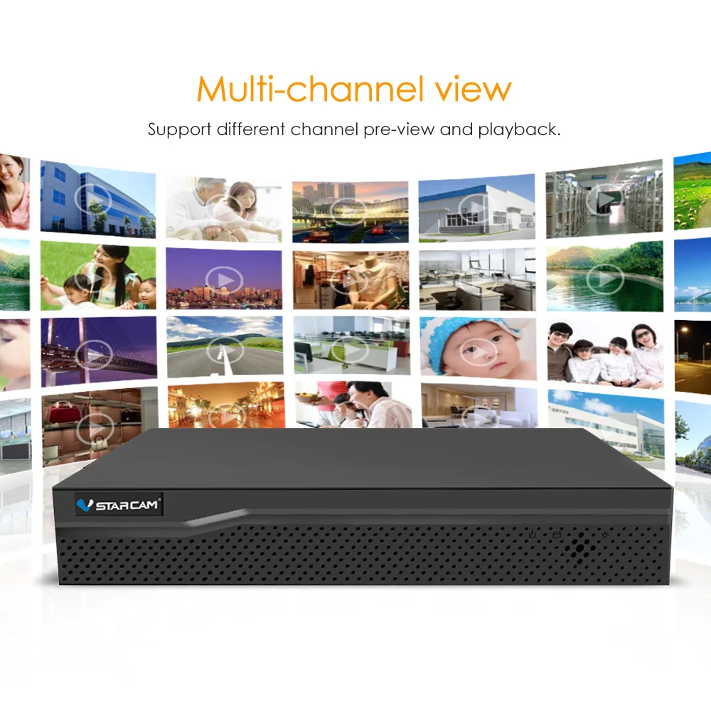  VStarcam HD 8CH NVR Audio input HDMI 9Channel Network Video Recorder for ip camera Security System 