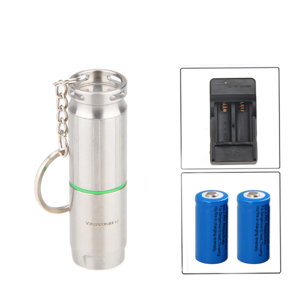 

1800Lm XM-L2 LED MINI-05 Flashlight Torch Key Ring Light White Color Pocket Light