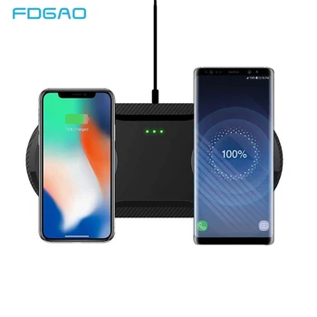 

20W Fast Wireless Charging Dock Station For Samsung S10 S9 S8 10W Dual Qi Charger Pad for Apple Airpods iPhone 11 Pro X XS XR 8