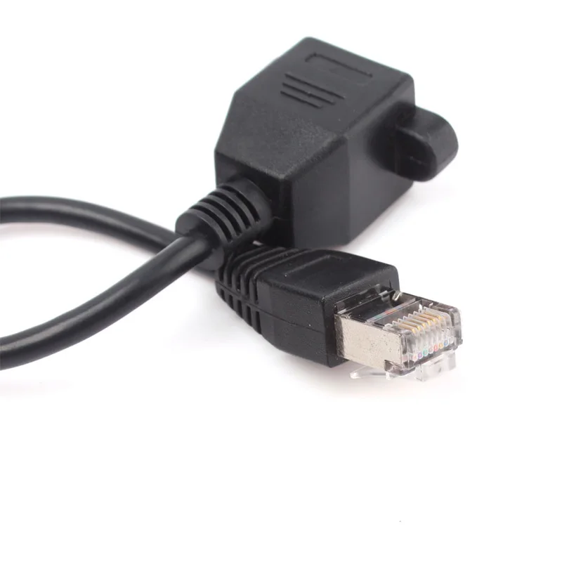 

30CM 0.3M RJ45 Male to Female Screw Panel Mount Ethernet LAN Network Extension Cable #69081