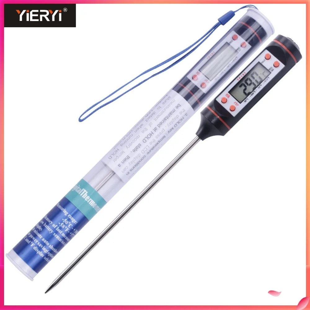 

Yieryi Digital TP101 Digital Meat Thermometer Cooking Food Kitchen BBQ Probe Water Milk Oil Liquid Oven Thermometer