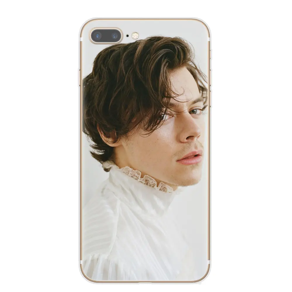 One Direction Harry Styles, розовые цветы, мягкие ТПУ чехлы для телефонов, чехол для iPhone 1 Pro X XR XS Max 8 7 6 6S Plus 5S SE, задняя крышка - Цвет: T1098