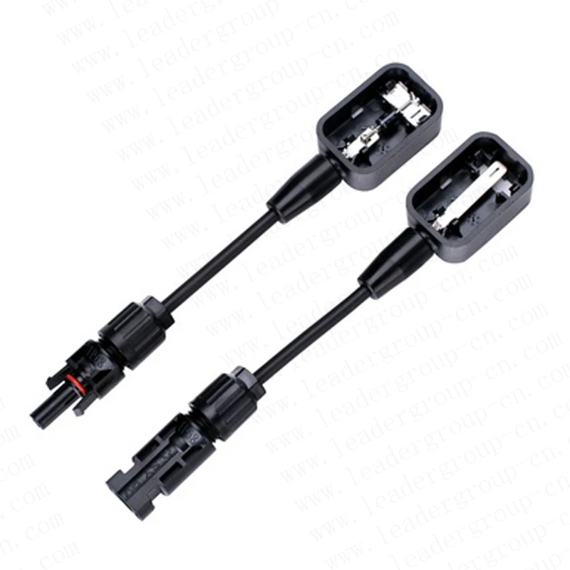 

1 pair TUV standard 2 rails IP67 12A diode PV solar panel Junction box connect solar connector 1M 2.5mmsq cable