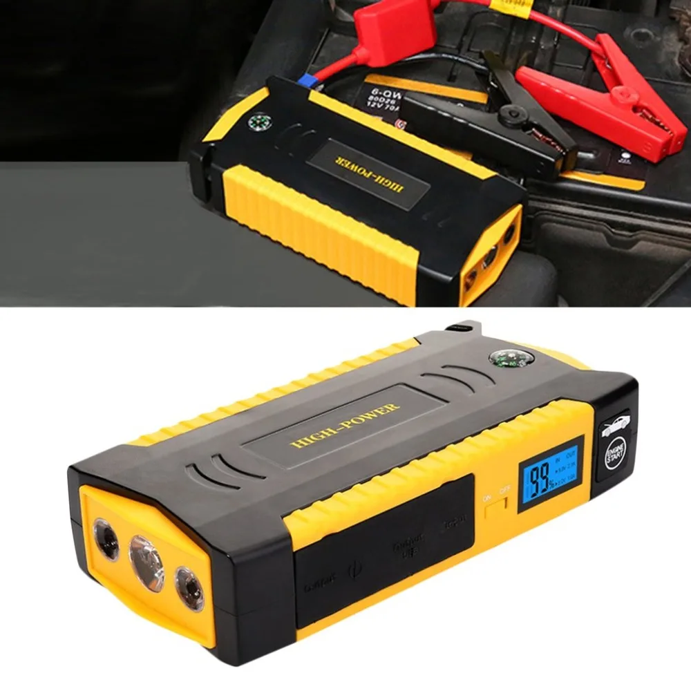 

Multifunctional Jump Starter Car Battery Power Bank Emergency Auto Booster Pack Vehicle Jump Start 18000Mah Peak Current