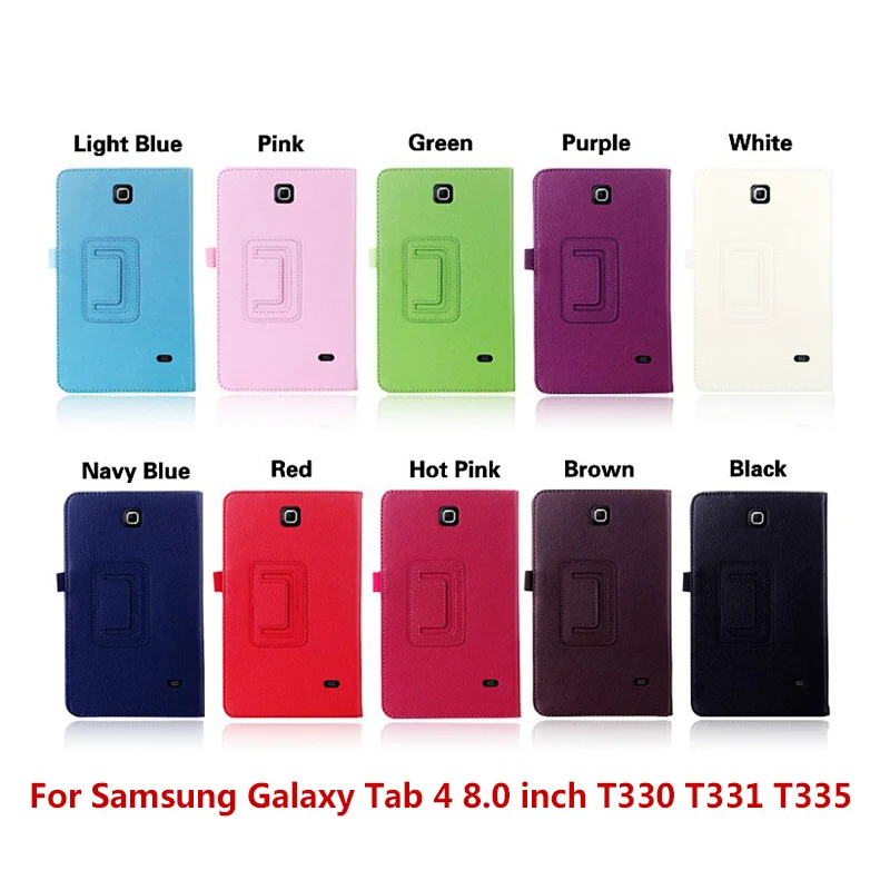Funda de piel sintética para tableta samsung galaxy tab 8,0 SM t331, 8,0 pulgadas, T330, T331, T335|Fundas de tablets y electrónicos| - AliExpress