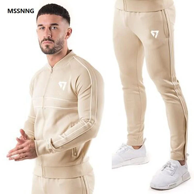 

MSSNNG brand brand sporting suit men Suit Men Hoodies Sets Mens Gyms Sportswear Jogger Suit Male Tracksuit sets