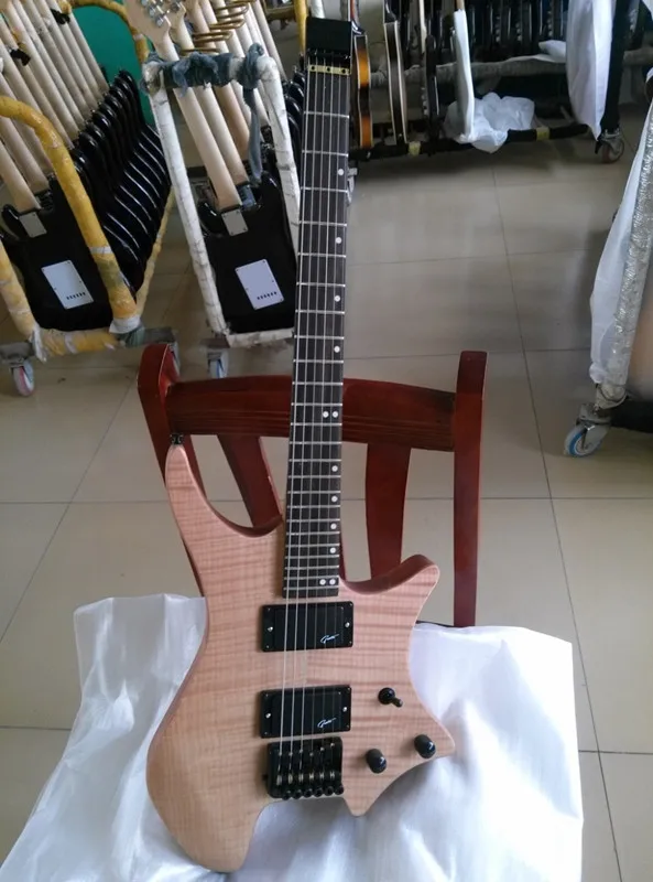 

2018 New + Factory + Reddish top Headless Strandberg Boden OS 6 electric Guitar Free shipping 6 strings Strandberg Boden guitar