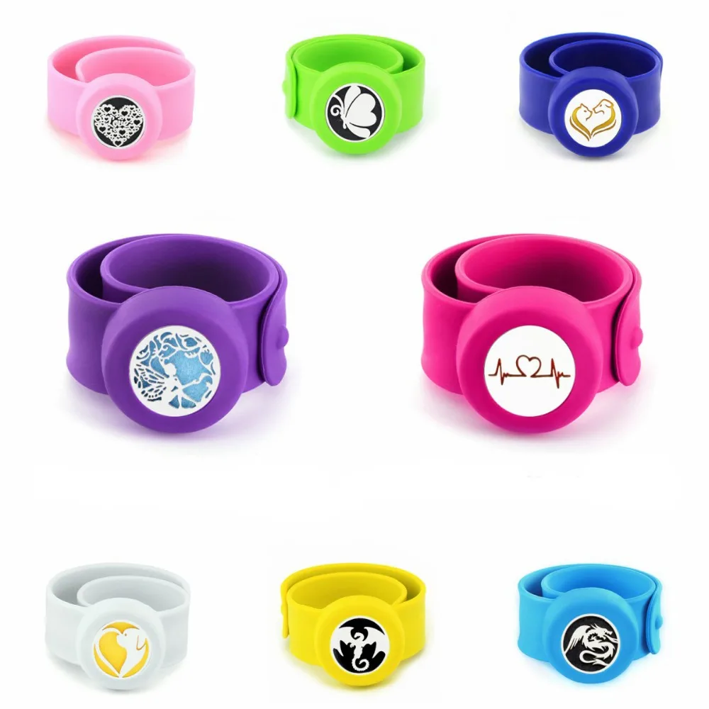 

Dragon Butterfly 25mm Children Mosquito Repellent Bangle Bracelet Aromatherapy Perfume Diffuser Silicone Barcelets 10pcs Pads