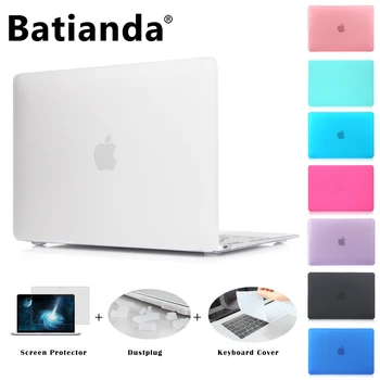 Matte Case New Air 11 13 Pro 13 15 Touch bar 2016 New Retina 12 13 15'' for macbook Keyboard Cover+Screen Protector