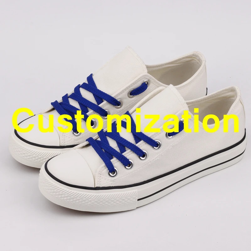 

Latest Design USA Fans Customs Print Lace-up Canvas Shoes Tenis Flats Customization Adult Team Print Espadrilles Buty Damskie