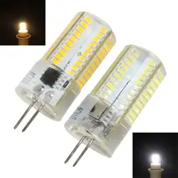 Продажи затемнения G4 белый/теплый белый 80 LED 3014 SMD свет силиконовые кристалл лампа 110 В/220 В