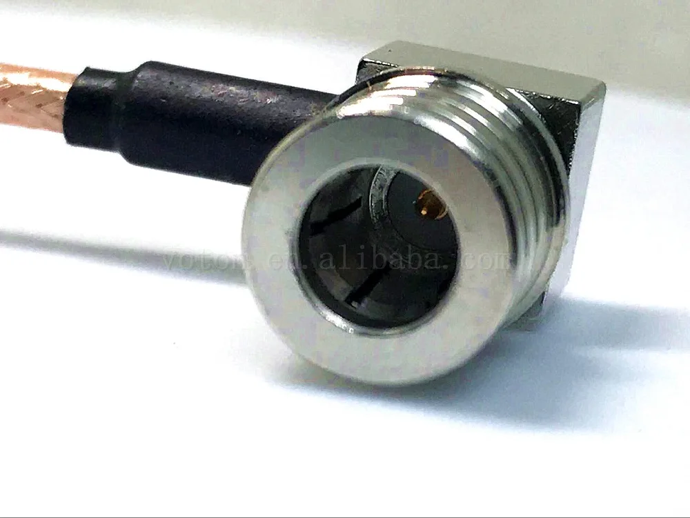 QMA male right angle to QMA male right angle with RG316 cable 5cm4