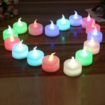 

Newest 12pcs LED Flameless Light Imitation Candle Wedding Decoration Battery Included