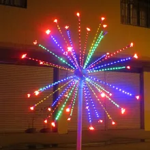 Светодиодный светильник фейерверк открытый праздничный светильник 25 ветка 6.5ft/2 м высота 4 цвета-изменить красный/зеленый/синий/желтый