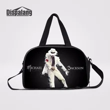 Dispalang Pop King MJ дорожные сумки с принтами для поездок на выходные, сумка для путешествий, сумка для путешествий с Майклом Джексоном, сумка для багажа+ независимая сумка для обуви