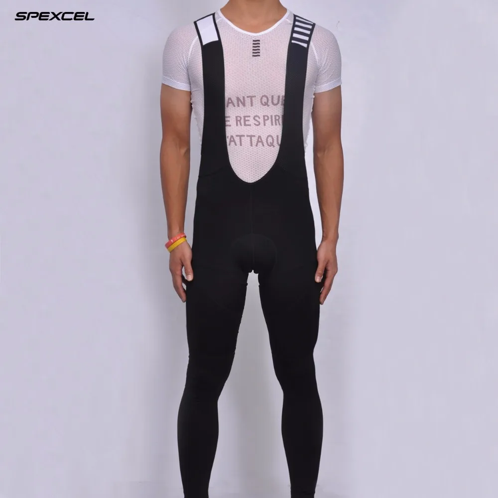 

SPEXCEL High quality pro team Winter thermal fleece cycling bib pants bicycle tights road mtb cool cycling gear with back pocket