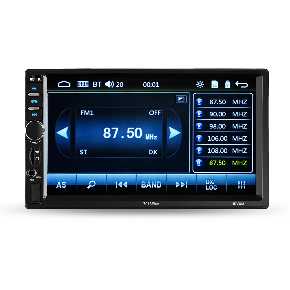 HEVXM 7018plus 2 Din сенсорный экран автомобиля MP5 плеер Универсальный Авто Радио Стерео Аудио Видео Мультимедиа плеер Зеркало Ссылка