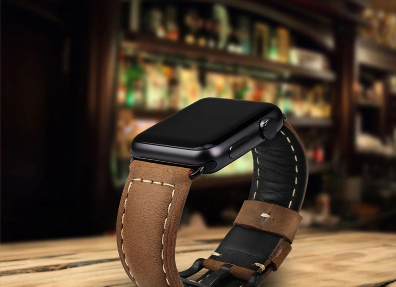 MAIKES, хорошее качество, натуральная кожа, ремешок для часов apple watch, ремешок 44 мм, 40 мм, 42 мм, 38 мм, iwatch, серия 4, 3, 2, Ремешки для наручных часов