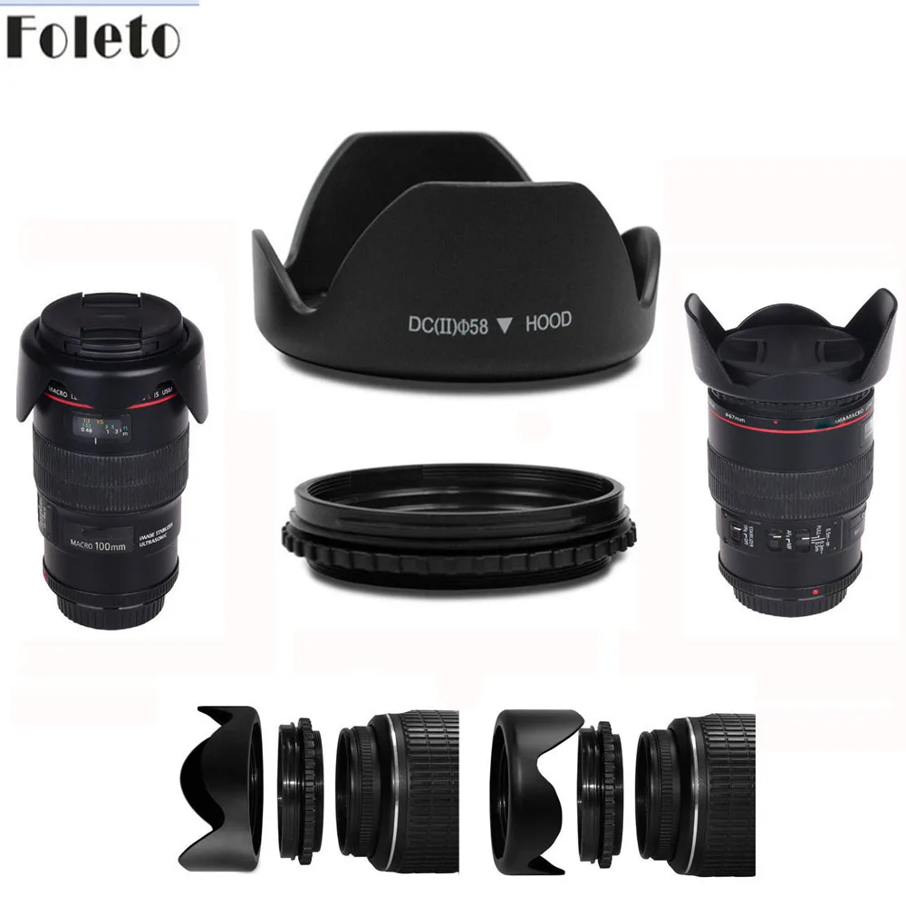 Reversible Petal Flower Lens Hood a