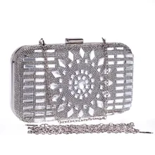 Neue frauen diamant abendtaschen tag kupplung Brauthochzeitsfest Handtasche kette handtaschen mit acryl messenger bags LI-1126