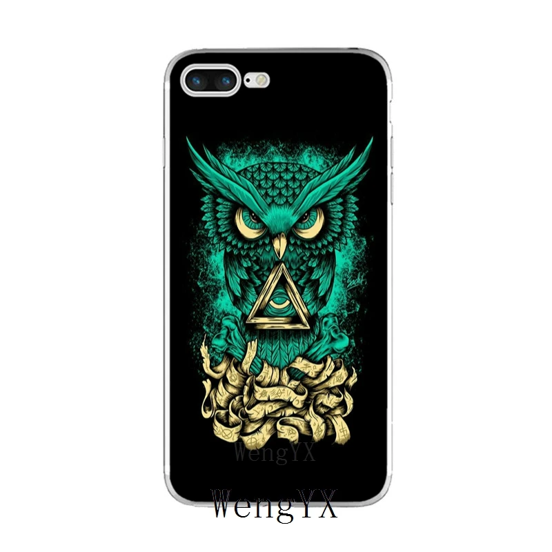 Тонкий силиконовый мягкий чехол для телефона из ТПУ pyramid eye symbol illuminati iPhone X 8 8plus 7