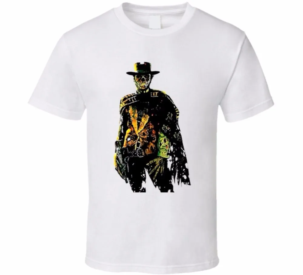 Free Shipping Summer Fashion Office Clint Eastwood Zombie O-Neck Short-Sleeve Mens Tee | Мужская одежда