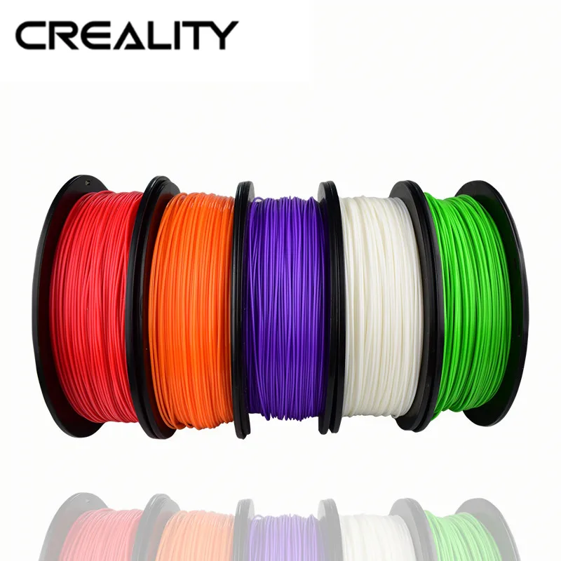 Creality 3D طابعة PLA خيوط 1 كجم/لفة 1.75 مللي متر المواد ل Creality MakerBot RepRap 3D طابعة 20 اللون اختياري