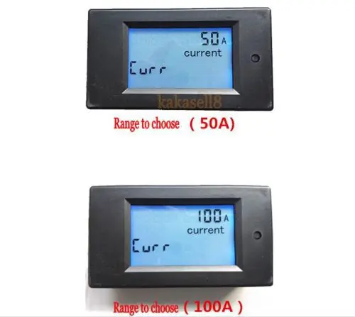 DC 100A 6 5 ~ 100v LCD комбинированный измеритель напряжения тока кВт/ч ватт панельный