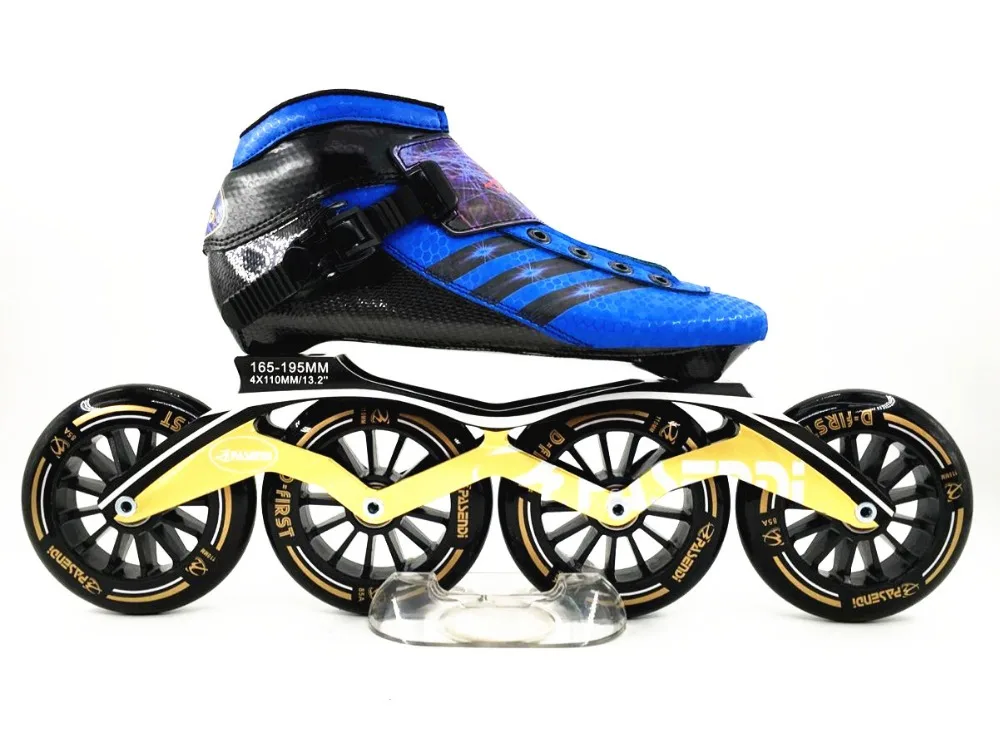 2018 Pasendi المهنية سرعة أحذية تزلج مضمنة سباق التزلج Patines الكبار الطفل سكيت حذاء النساء الرجال تزلج الكربون الكبار