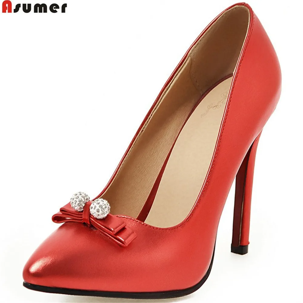 Asumer red black pink fashion spring autumn new women pumps pointed toe shallow ladies prom shoes elegant super high heels shoes Asumer red black pink fashion spring autumn new women pumps pointed toe shallow ladies prom shoes elegant super high heels shoes
