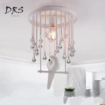 

Nordic Artistic Ceiling Lamp Simple Room Luminaria De Teto Bedroom Modern Warm Light Bird Children's Room Designer Lamp Deco
