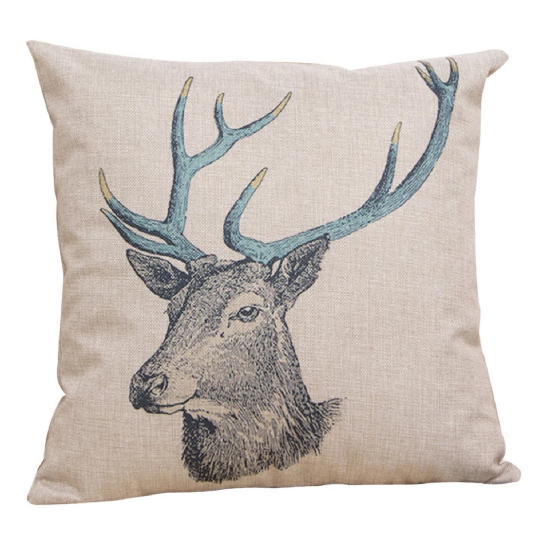 Vintage Pillowcase Throw Pillow Case Shell Deerin Pillow Case from