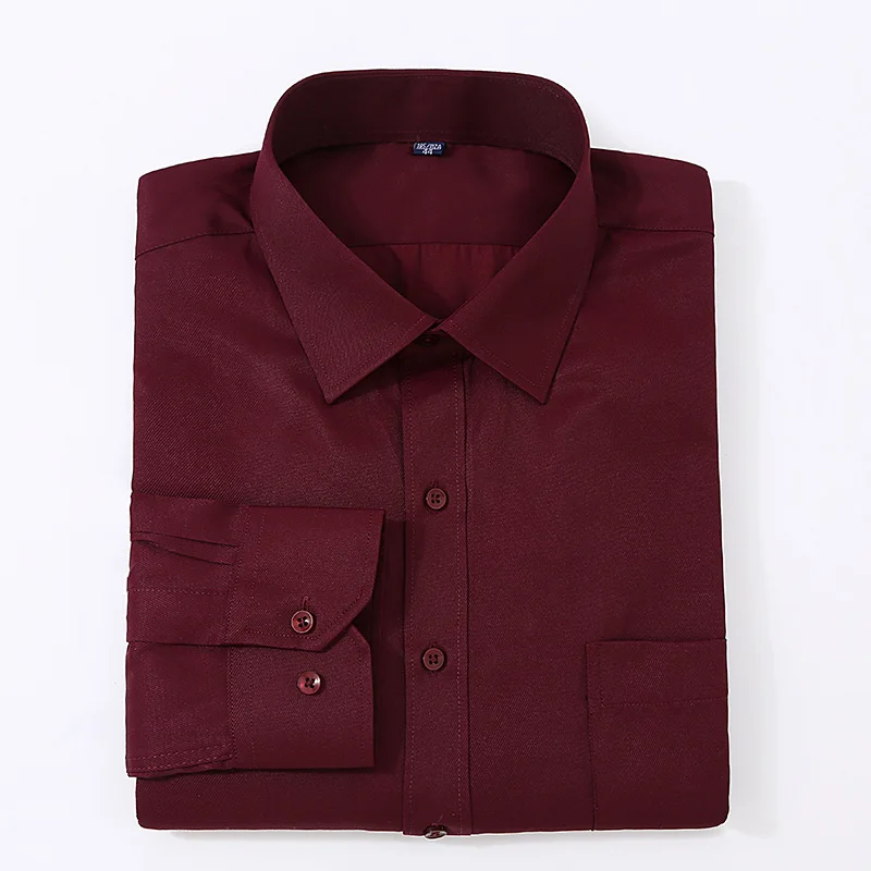 

2019 New Autumn Plus Size 4XL 5XL 6XL Men Dress Shirts Classical Design High Quality Business Long Sleeve Formal Men Shirts